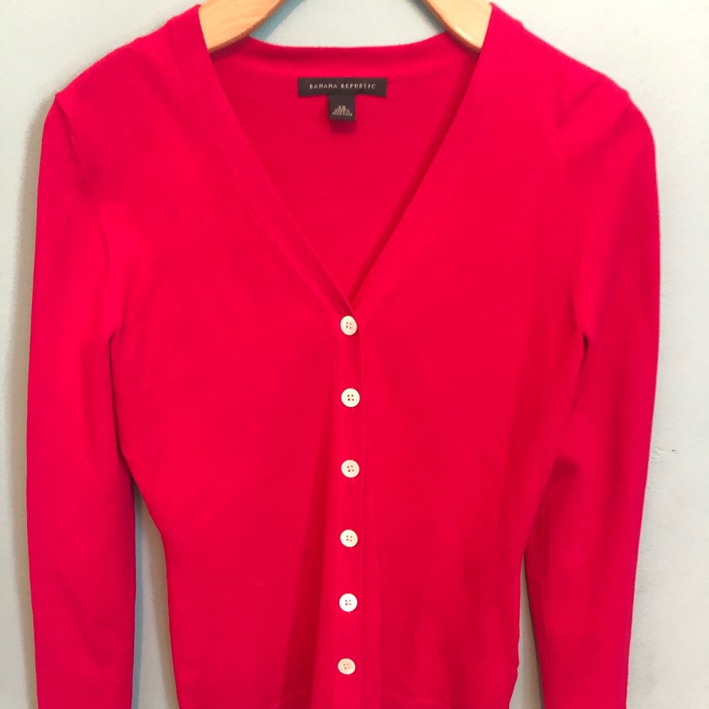 Banana Republic Pink Cardigan